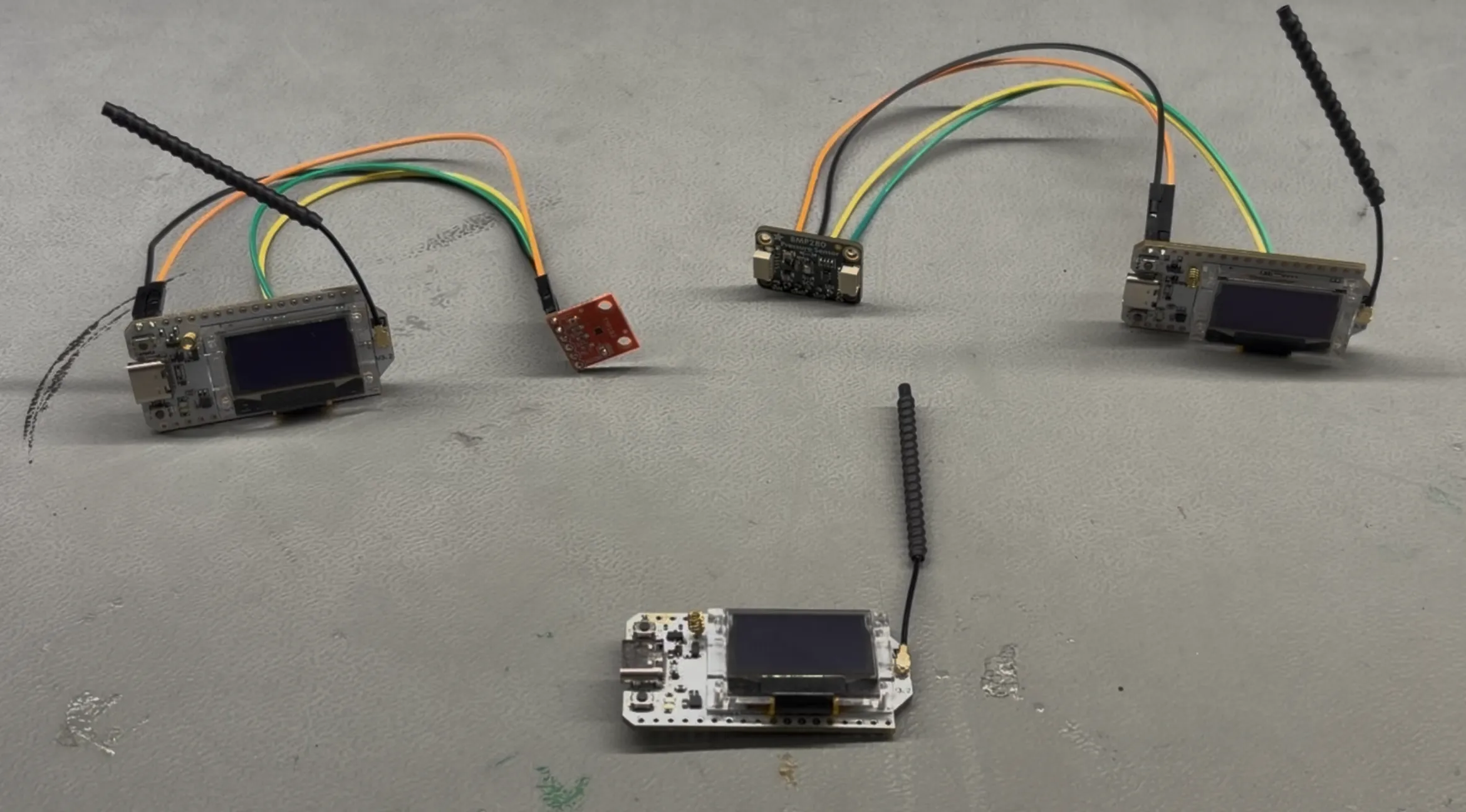 Three Nodes Wired